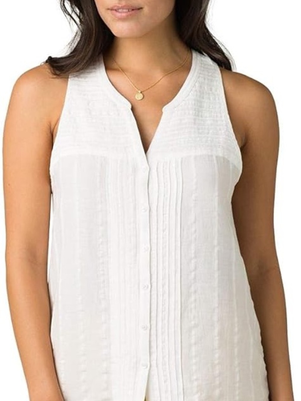 Prana Nieves Tank—White—Size Small